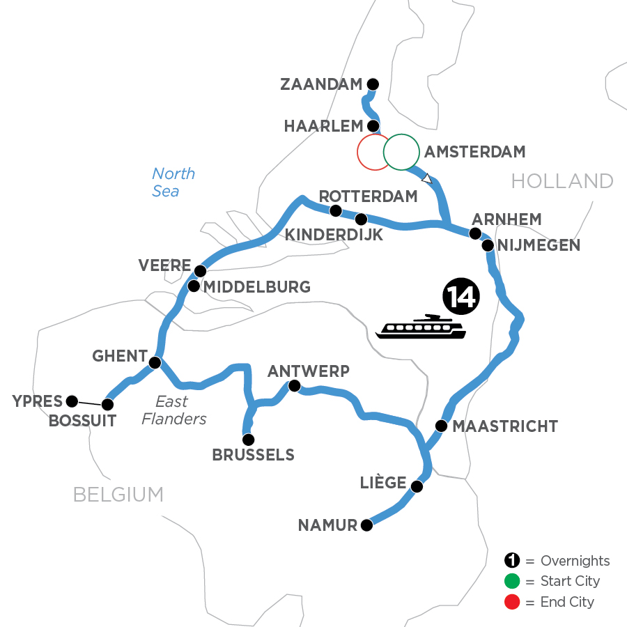 15 Day Avalon Waterways River Cruise from Amsterdam to Amsterdam 2025 - WHH