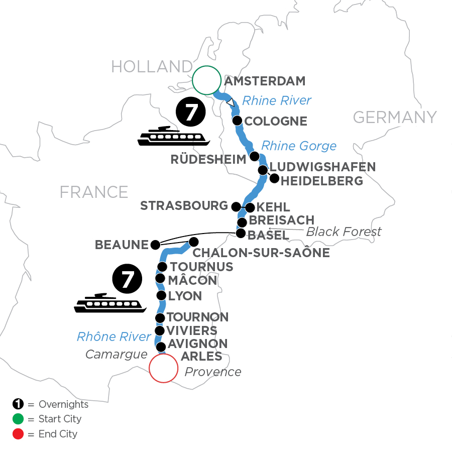 15 Day Avalon Waterways River Cruise from Amsterdam to Arles 2027 - WAL