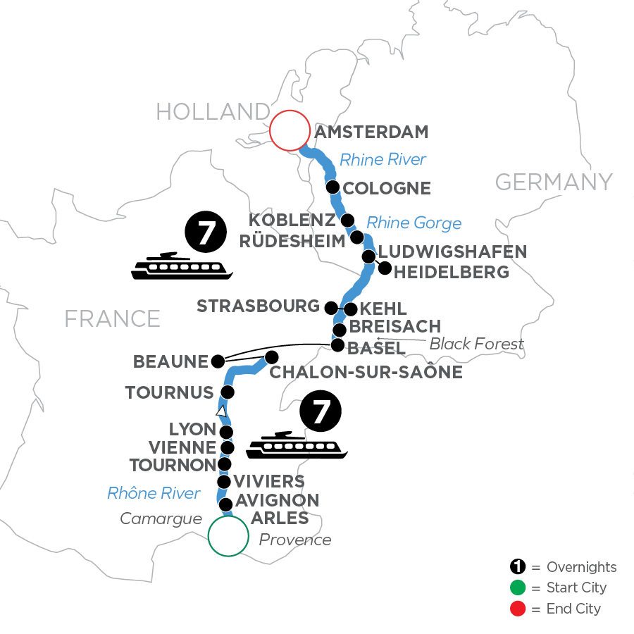 15 Day Avalon Waterways River Cruise from Arles to Amsterdam 2027 - WLA