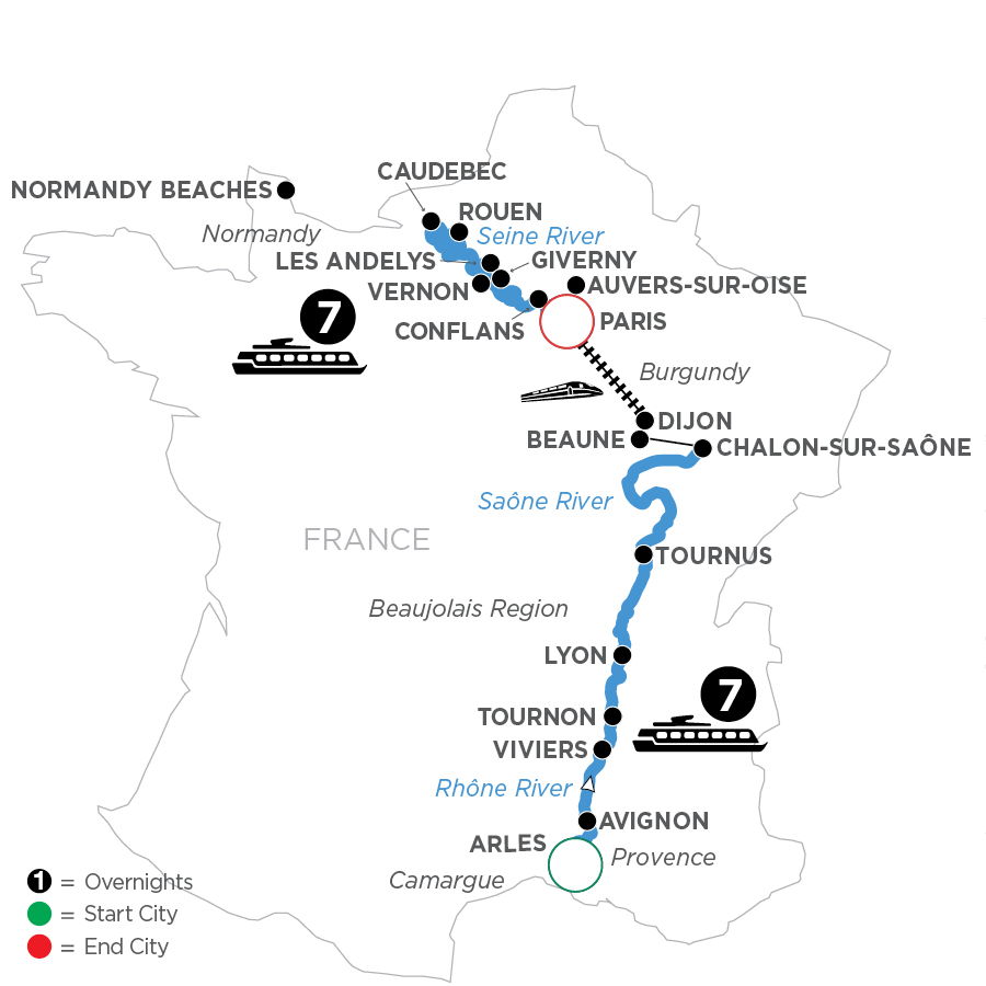 15 Day Avalon Waterways River Cruise from Arles to Paris 2027 - WLP
