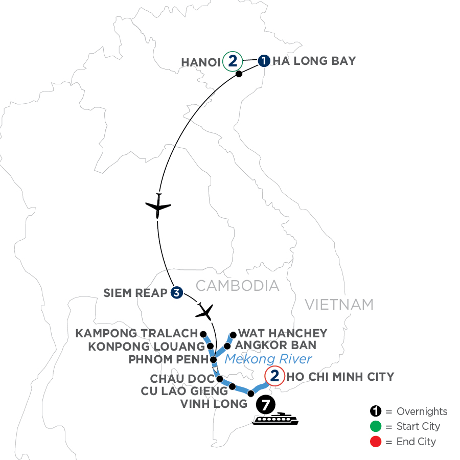 16 Day Avalon Waterways River Cruise from Hanoi to Ho Chi Minh 2024 - WSHH