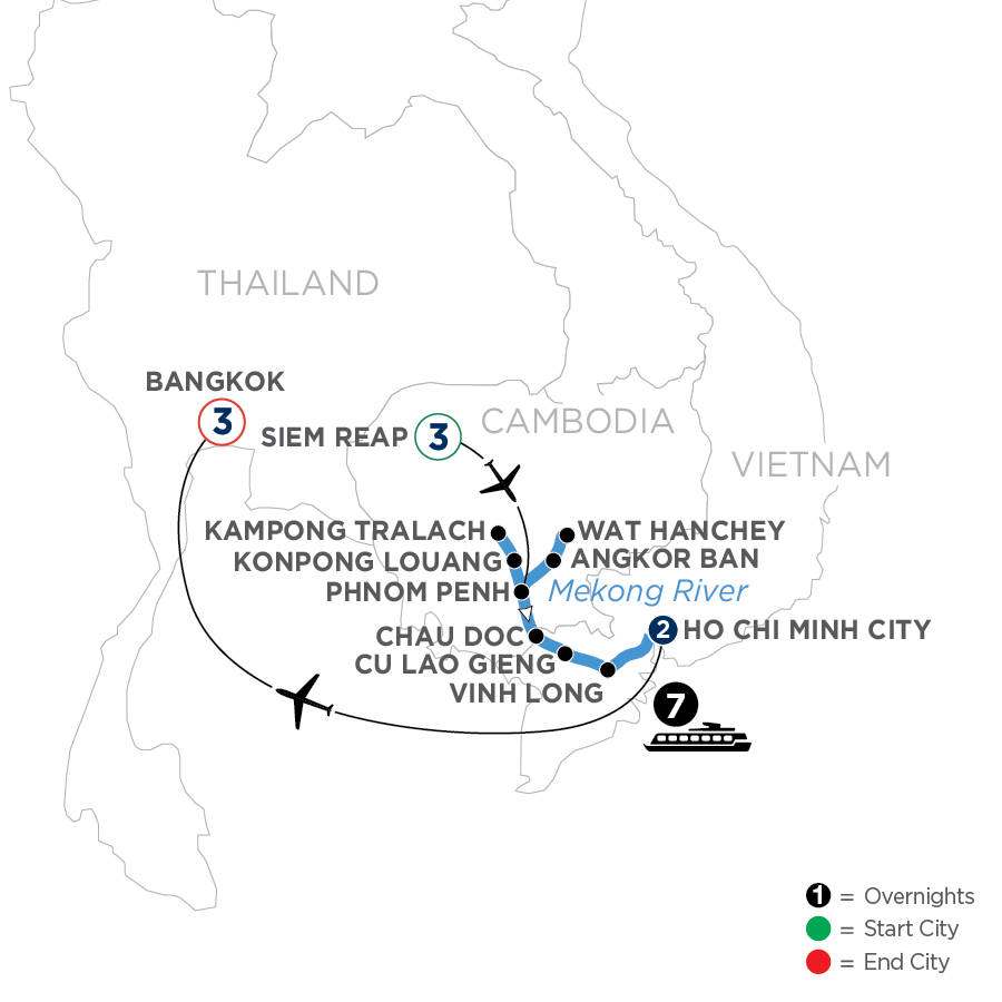 16 Day Avalon Waterways River Cruise from Siem Reap to Bangkok 2024 - WSHB