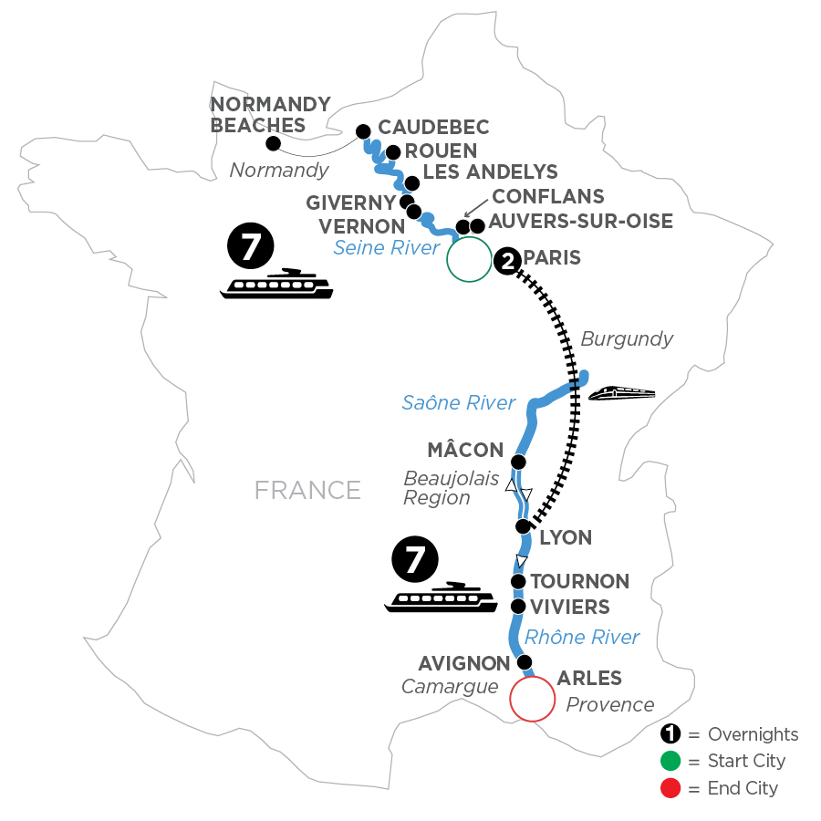 17 Day Avalon Waterways River Cruise from Paris to Arles 2027 - WRL