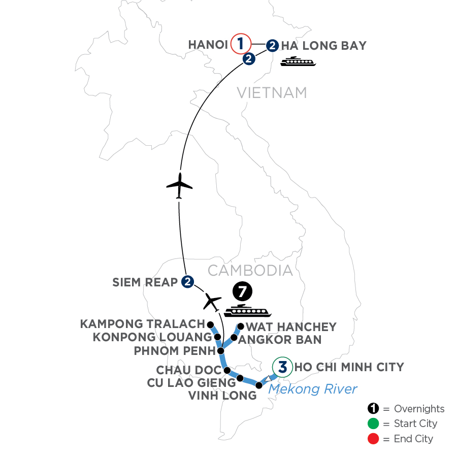 18 Day Avalon Waterways River Cruise from Ho Chi Minh to Hanoi 2024 - WISI