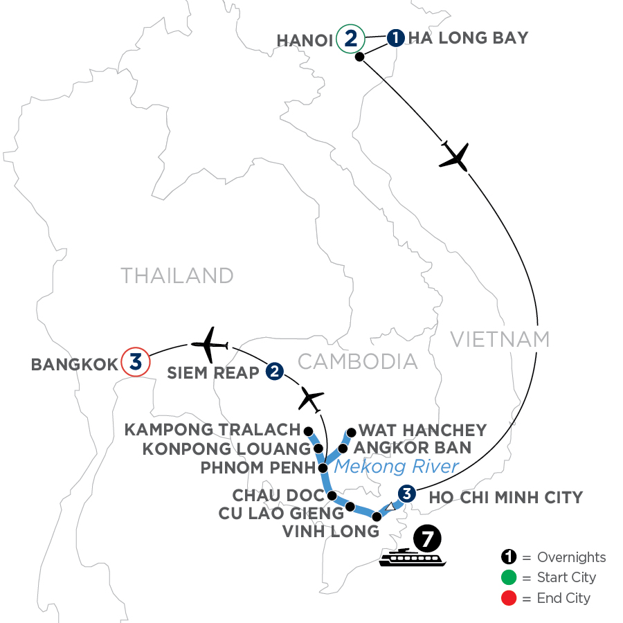 19 Day Avalon Waterways River Cruise from Hanoi to Bangkok 2024 - WHSN