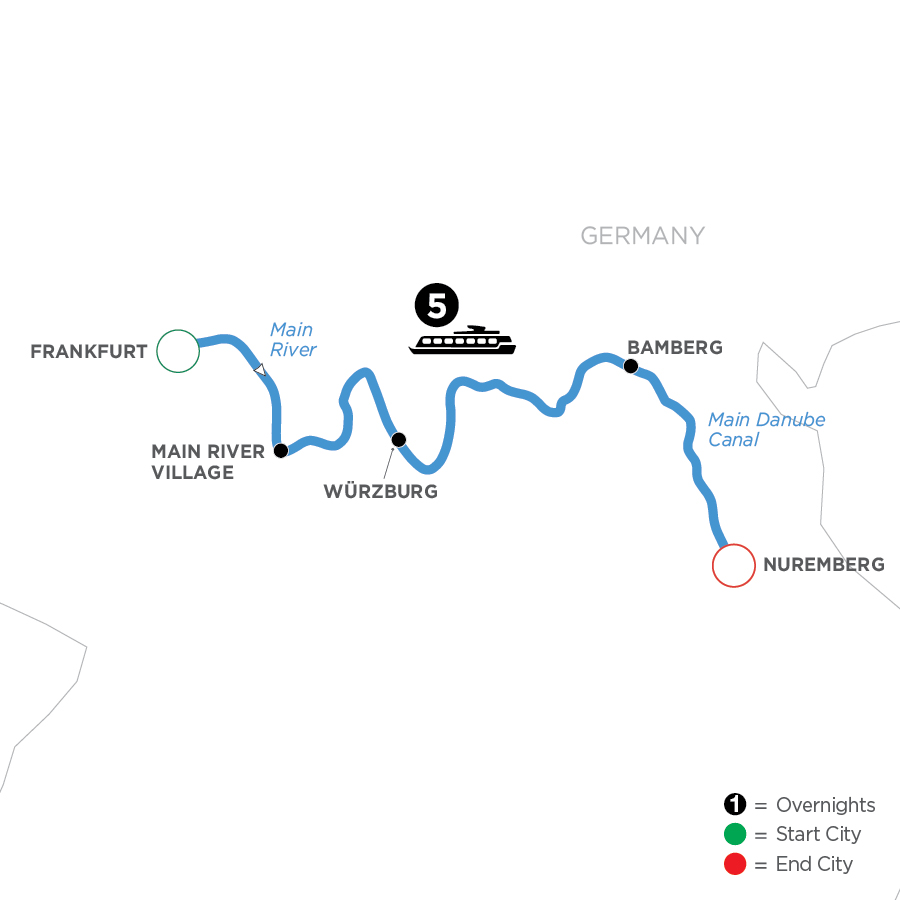 6 Day Avalon Waterways River Cruise from Frankfurt to Nuremberg 2024 - WFN