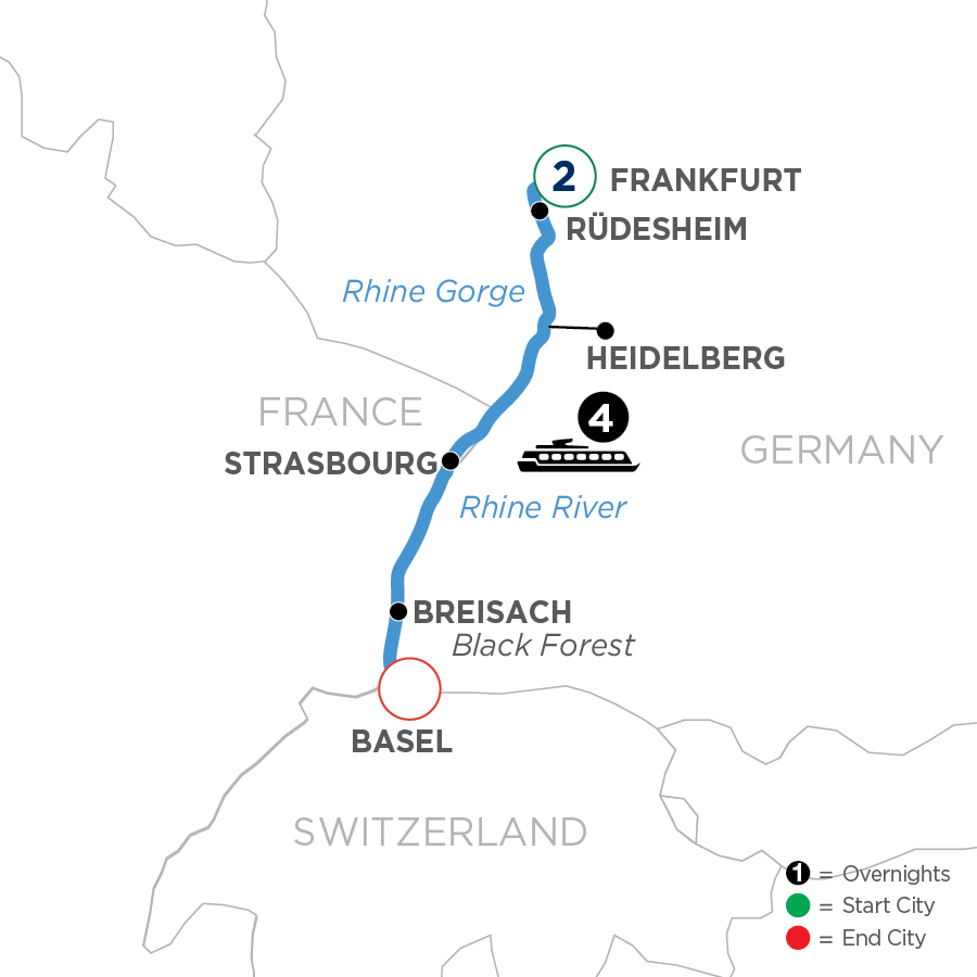 7 Day Avalon Waterways River Cruise from Frankfurt to Basel 2024 - WWZQ