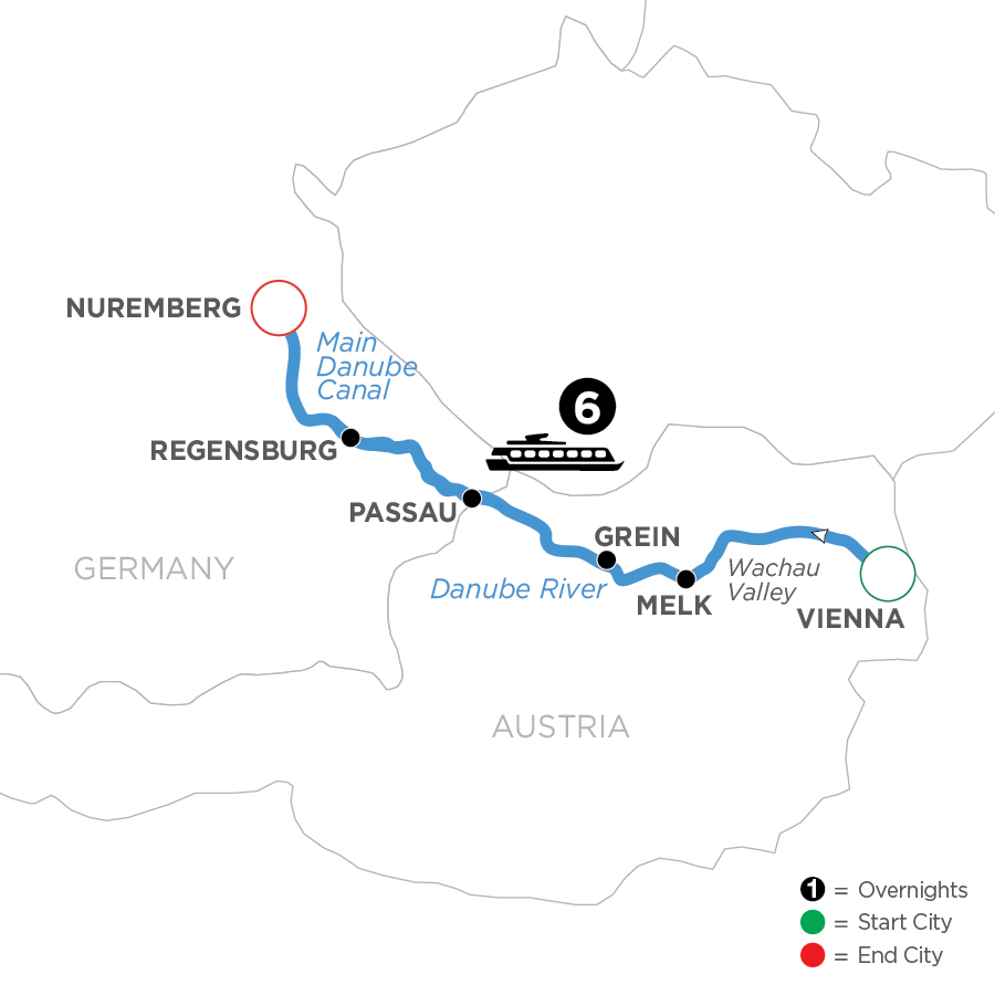 7 Day Avalon Waterways River Cruise from Vienna to Nuremberg 2024 - WVN