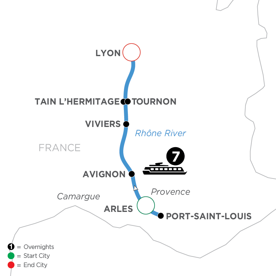 8 Day Avalon Waterways River Cruise from Arles to Lyon 2025 - WLY