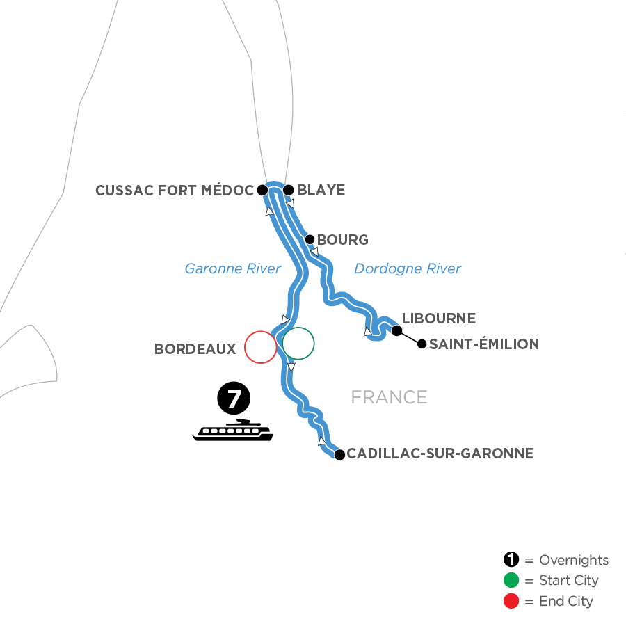 8 Day Avalon Waterways River Cruise from Bordeaux to Bordeaux 2025 - WXX