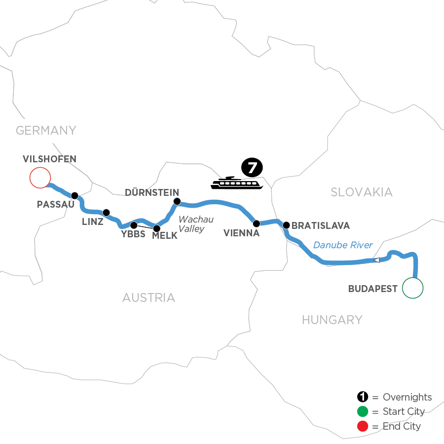 8 Day Avalon Waterways River Cruise from Budapest to Vilshofen 2025 - WBD