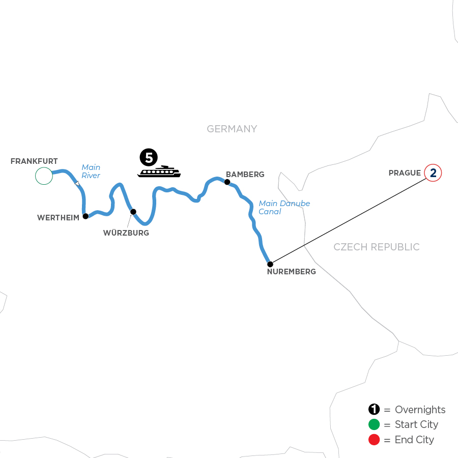8 Day Avalon Waterways River Cruise from Frankfurt to Prague 2025 - WFNE