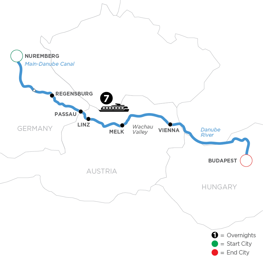 8 Day Avalon Waterways River Cruise from Nuremberg to Budapest 2027 - WNB