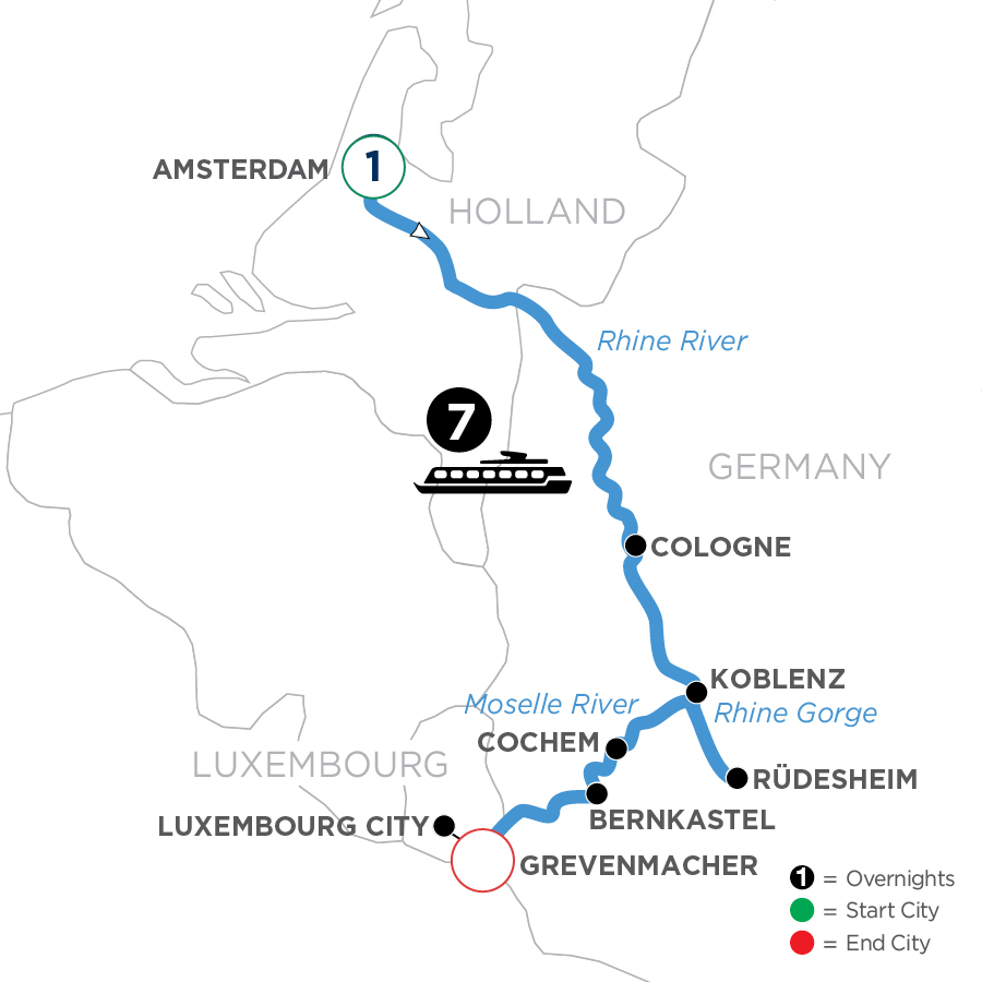 9 Day Avalon Waterways River Cruise from Amsterdam to Grevenmacher 2024 - WARQ