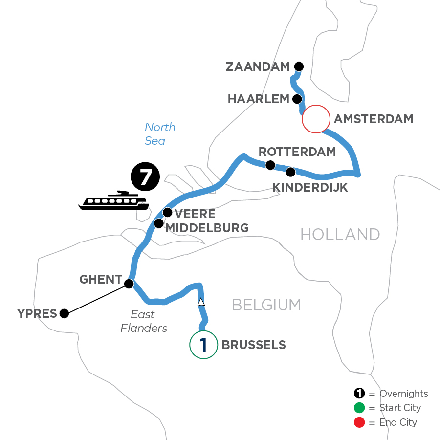 9 Day Avalon Waterways River Cruise from Brussels to Amsterdam 2027 - WXAQ