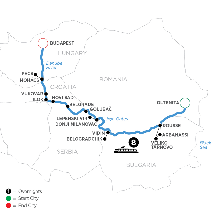 9 Day Avalon Waterways River Cruise from Bucharest to Budapest 2025 - WOB