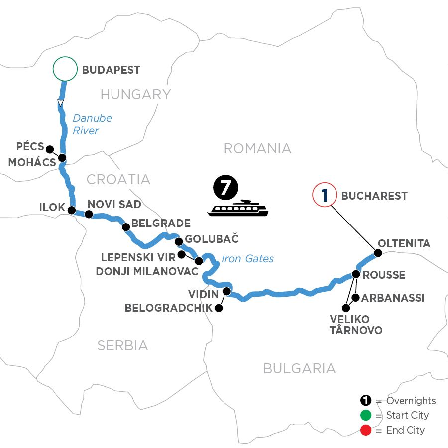 9 Day Avalon Waterways River Cruise from Budapest to Bucharest 2024 - WBOB