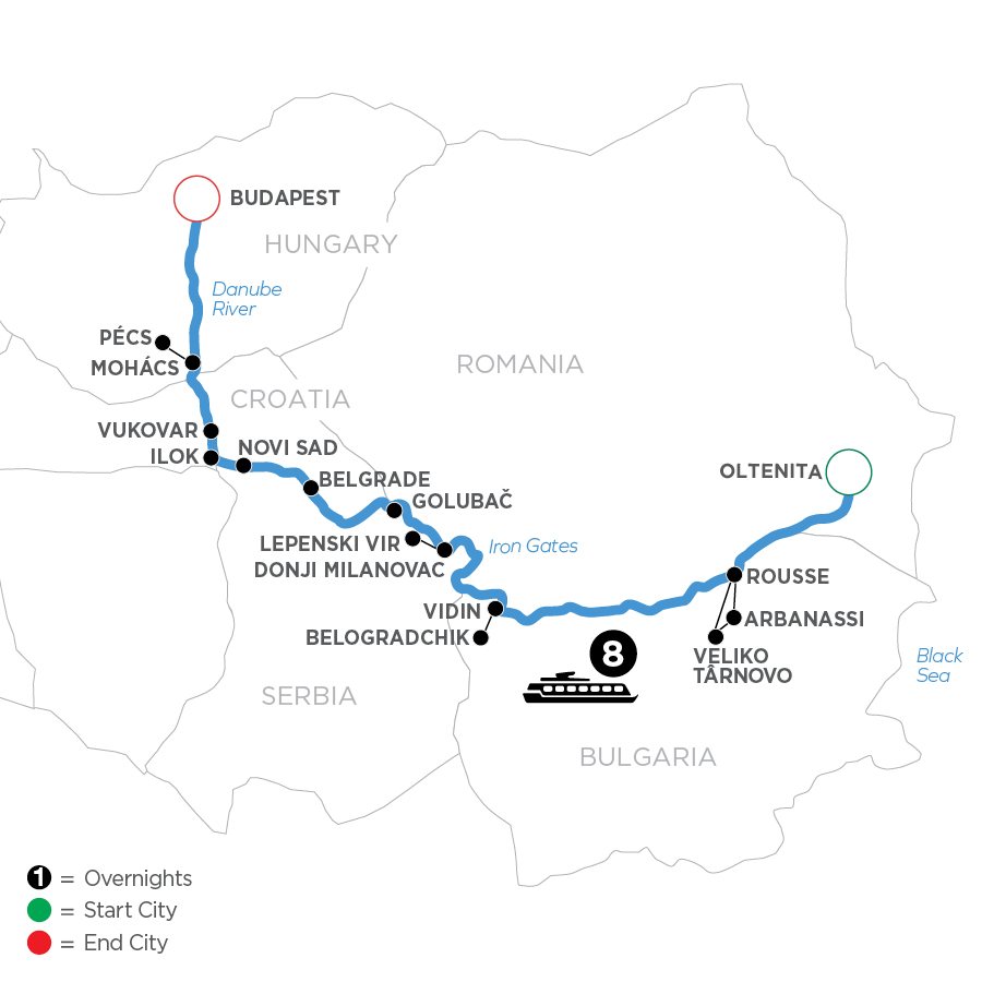9 Day Avalon Waterways River Cruise from Oltenita to Budapest 2027 - WOB