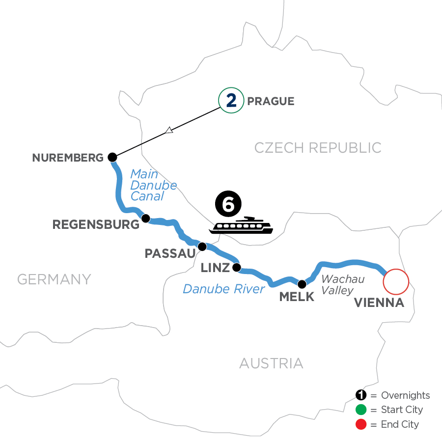 9 Day Avalon Waterways River Cruise from Prague to Vienna 2024 - WNVQ