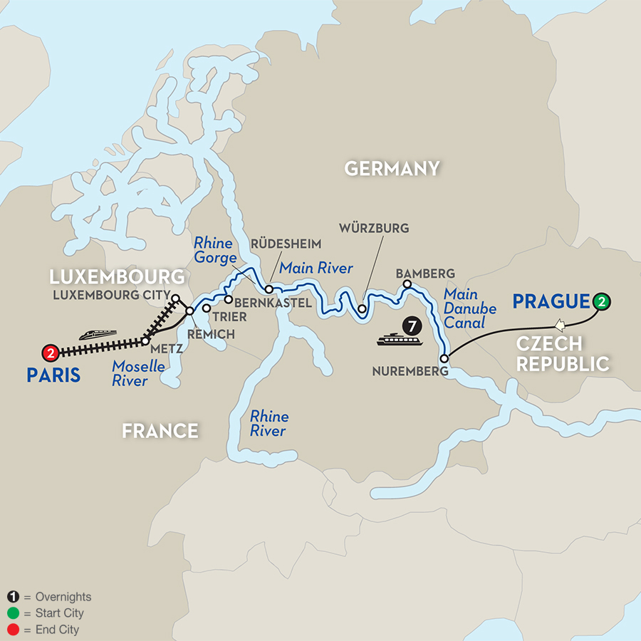 12 Day River Cruise Prague to Paris, Avalon Waterways River Cruises