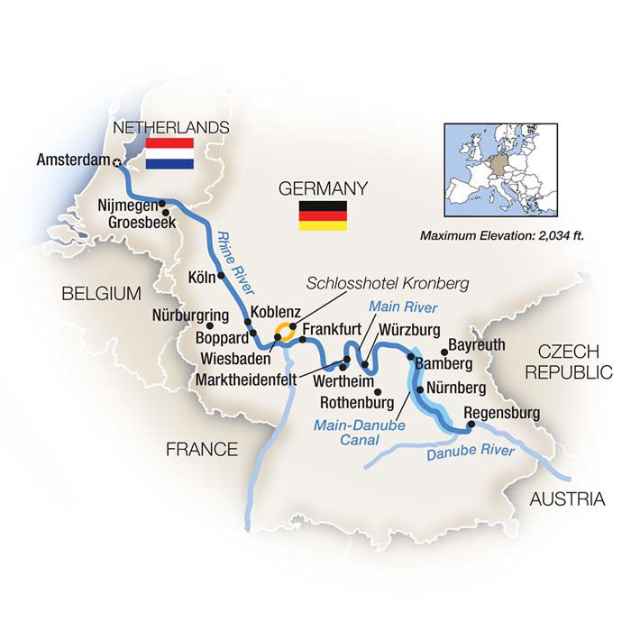 <span>10 Day Tauck River Cruise from Amsterdam to Regensburg 2024</span><span>(qfy2024)</span>