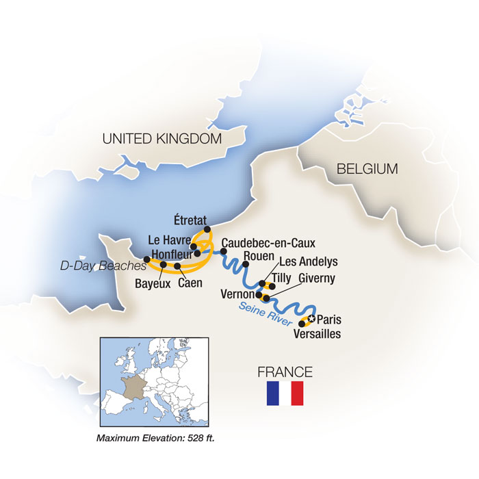 10 Day Tauck River Cruise from Paris to Paris 2025 - 