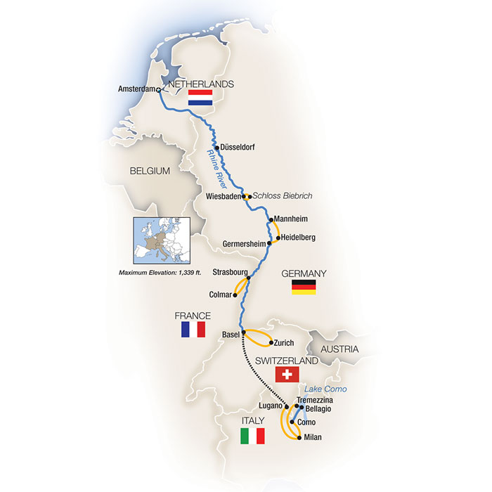 <span>11 Day Tauck River Cruise from Amsterdam Netherlands to Milan 2024</span><span>(rty2024)</span>