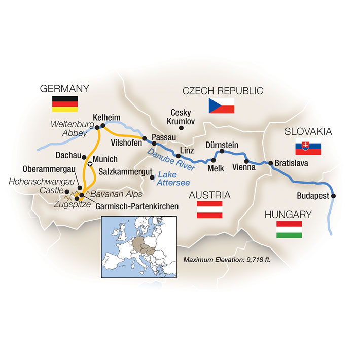 12 Day Tauck River Cruise from Munich to Budapest 2025 - 