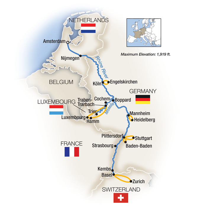 <span>15 Day Tauck River Cruise from Amsterdam Netherlands to Basel 2024</span><span>(rmy2024)</span>