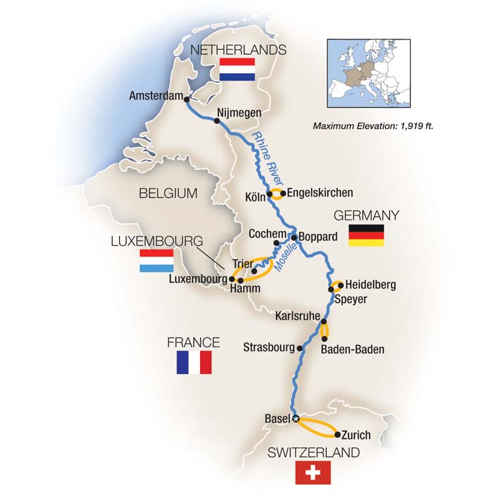 15 Day Tauck River Cruise from Basel to Amsterdam 2027 - 