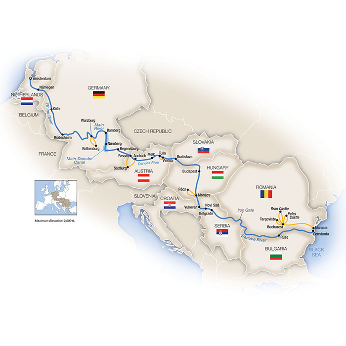 25 Day Tauck River Cruise from Amsterdam to Bucharest 2027 - 