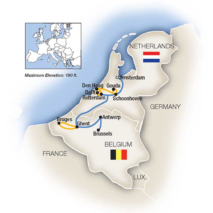 8 Day Tauck River Cruise from Amsterdam to Brussels 2024 - 