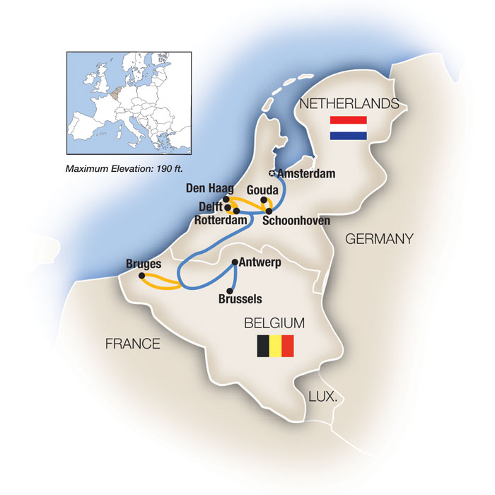 8 Day Tauck River Cruise from Amsterdam to Brussels 2025 - 