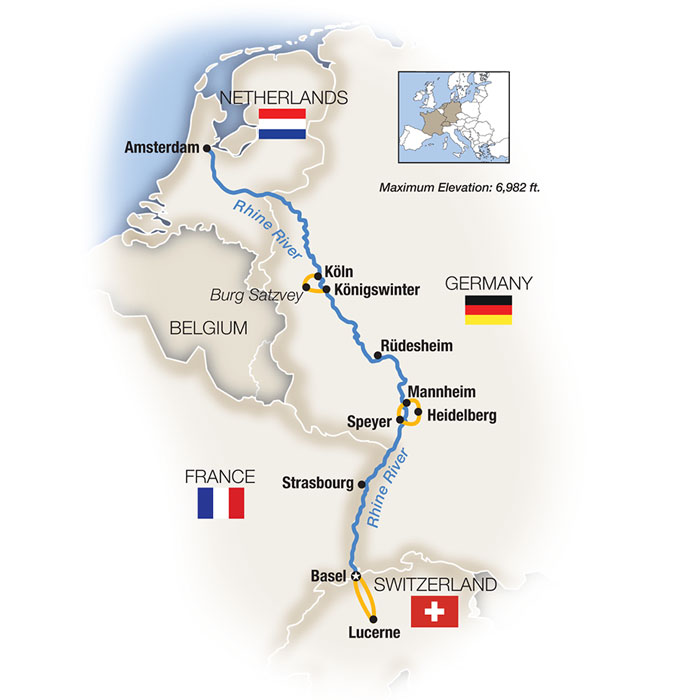 8 Day Tauck River Cruise from Basel to Amsterdam 2027 - 