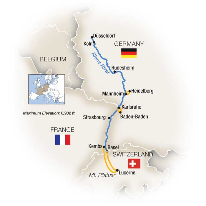 8 Day Tauck River Cruise from Basel to Duesseldorf 2024 - 