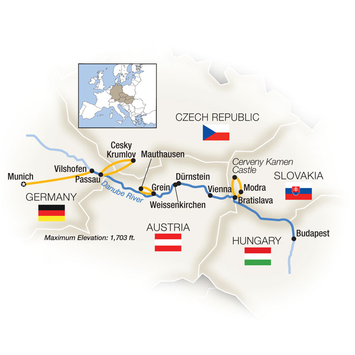 <span>8 Day Tauck River Cruise from Munich to Budapest 2024</span><span>(rvx2024)</span>