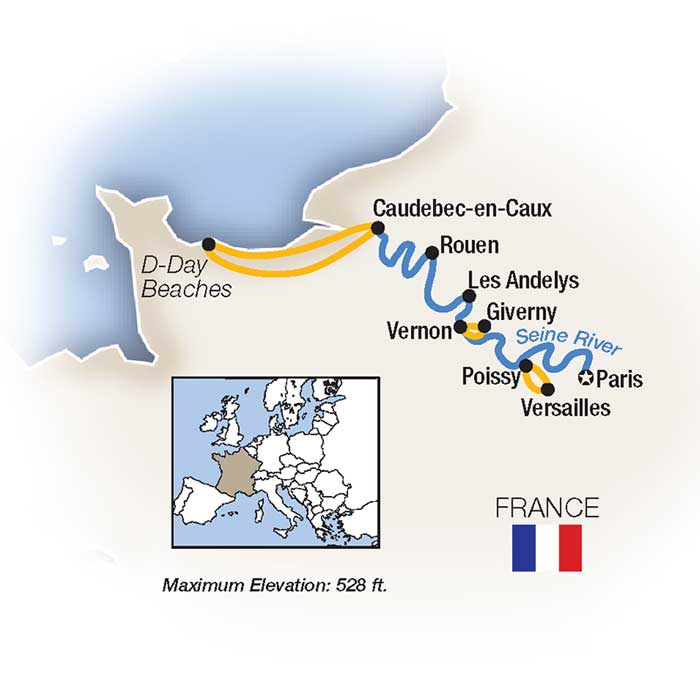 8 Day Tauck River Cruise from Paris to Paris 2025 - 