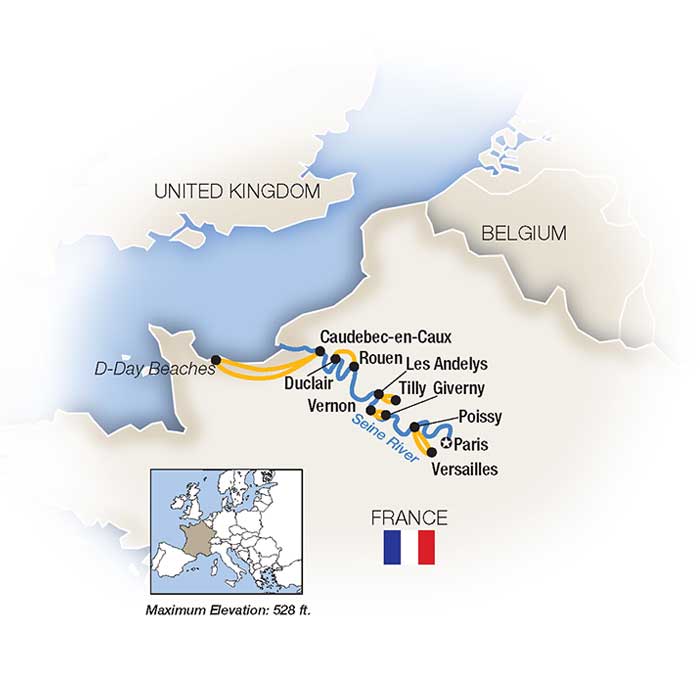 8 Day Tauck River Cruise from Paris to Paris 2025 - 