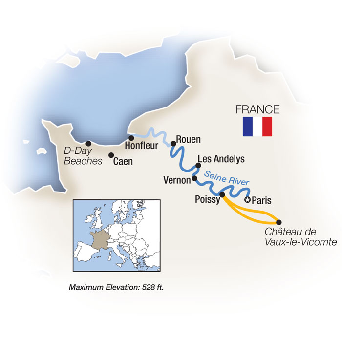 8 Day Tauck River Cruise from Paris to Paris 2025 - 