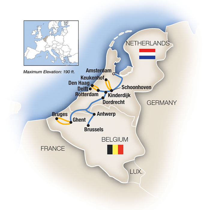 9 Day Tauck River Cruise from Amsterdam to Brussels 2025 - 