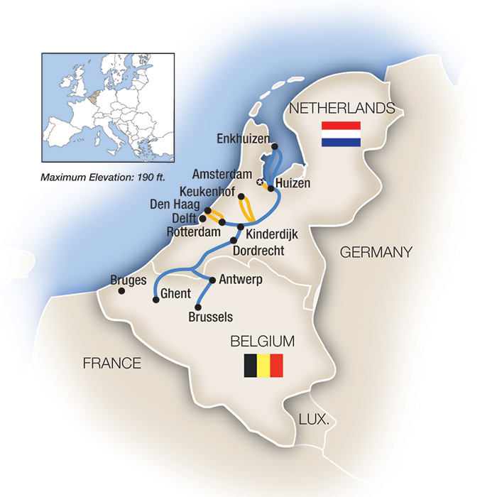 9 Day Tauck River Cruise from Amsterdam to Brussels 2027 - 