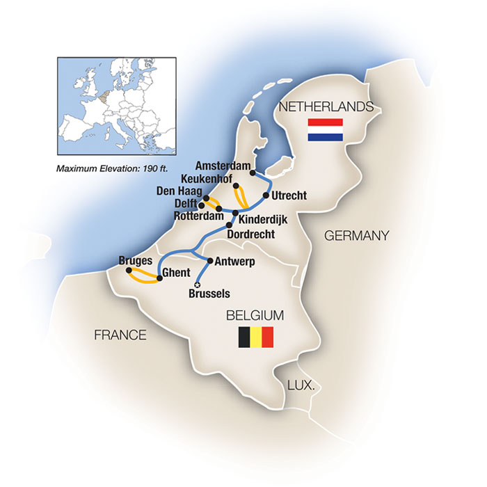 9 Day Tauck River Cruise from Brussels to Amsterdam 2025 - 