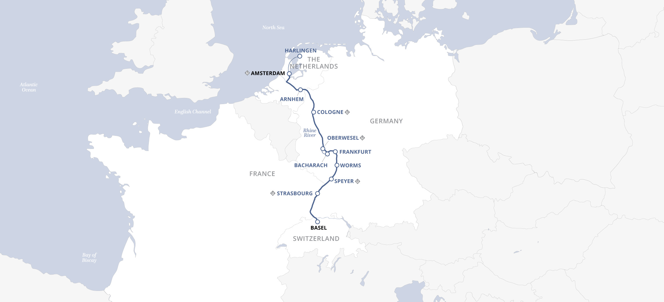 11 Day Uniworld River Cruise from Basel to Amsterdam 2025 - 