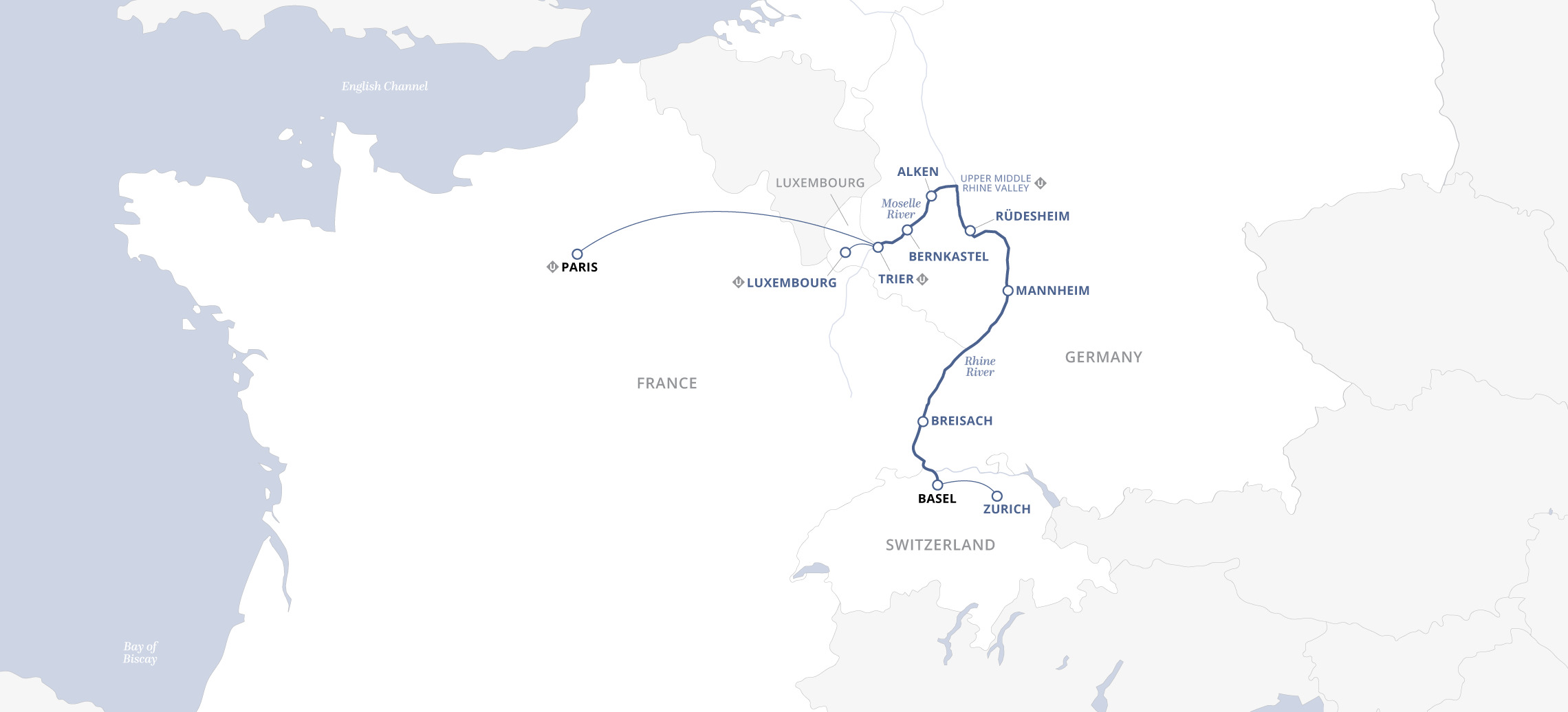 12 Day Uniworld River Cruise from Paris to Zurich 2027 - 