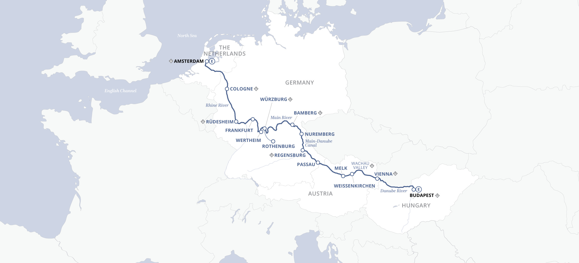 15 Day Uniworld River Cruise from Amsterdam to Budapest 2026 - 