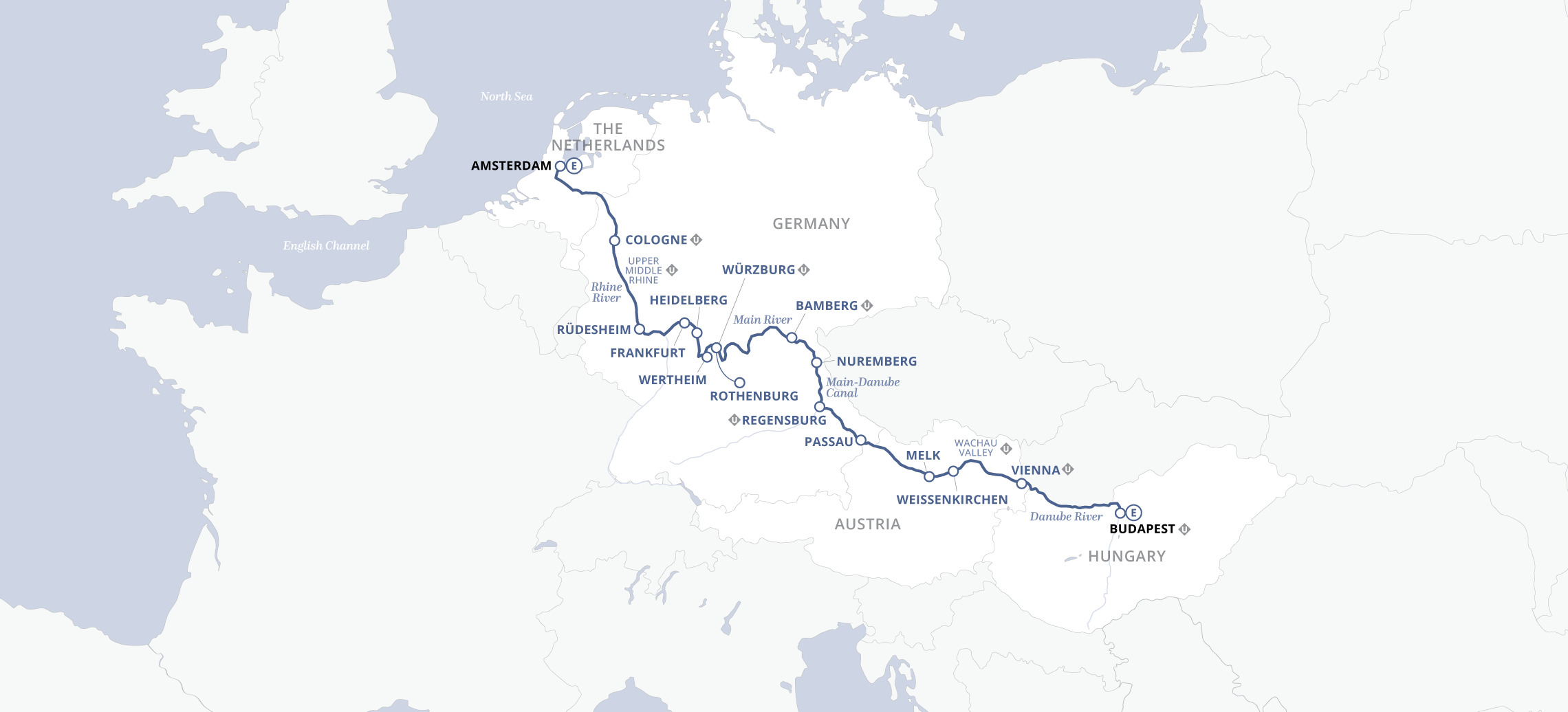 15 Day Uniworld River Cruise from Amsterdam to Budapest 2027 - 