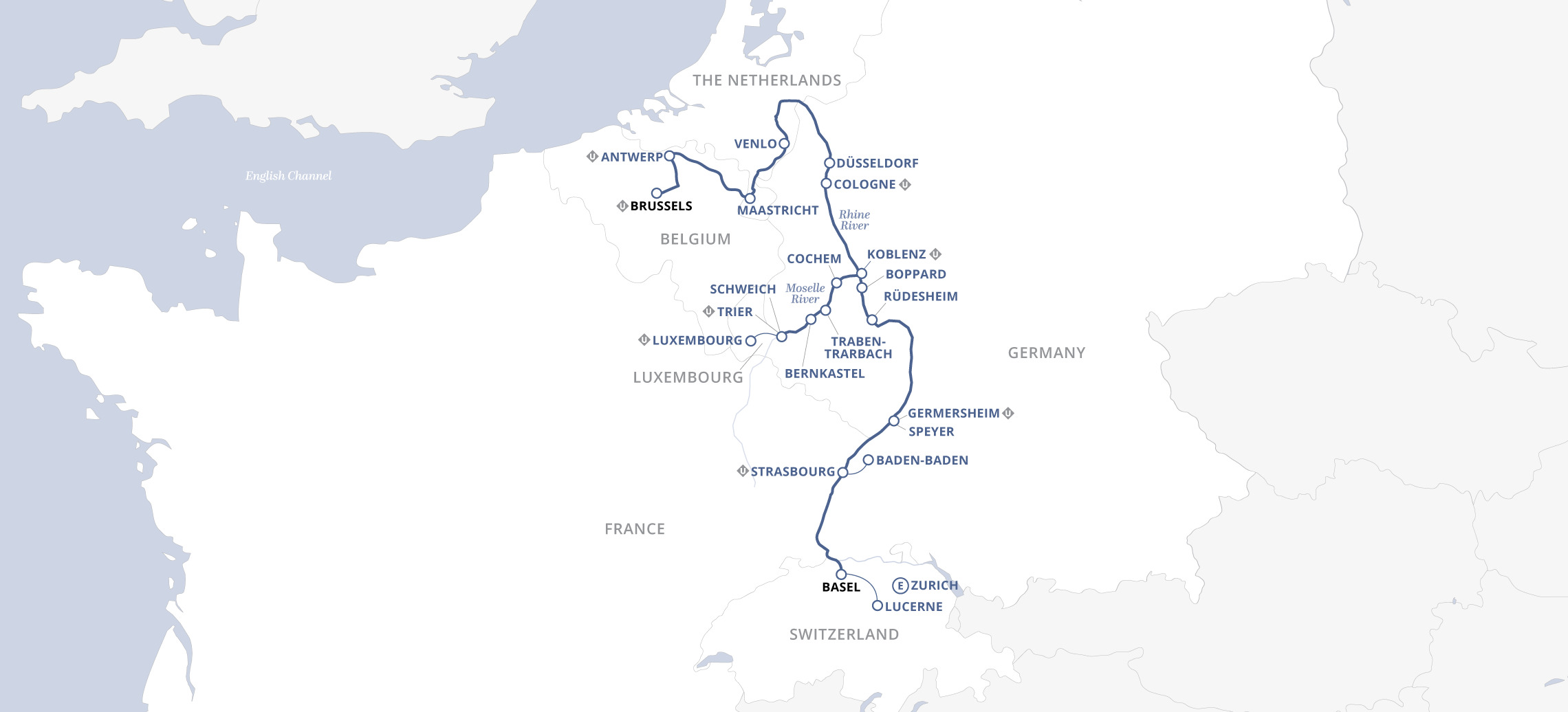 15 Day Uniworld River Cruise from Basel to Brussels 2026 - 