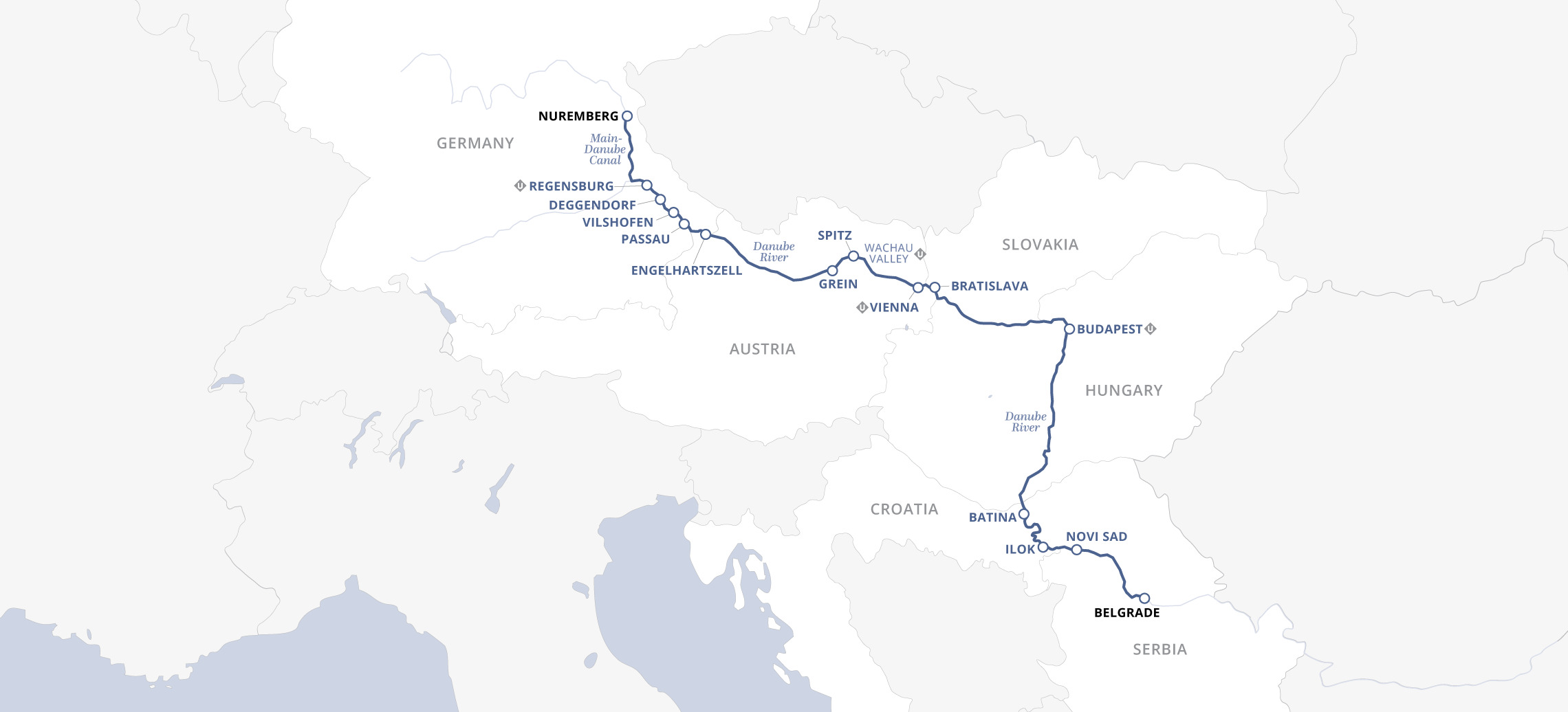 15 Day Uniworld River Cruise from Nuremberg to Belgrade 2027 - 