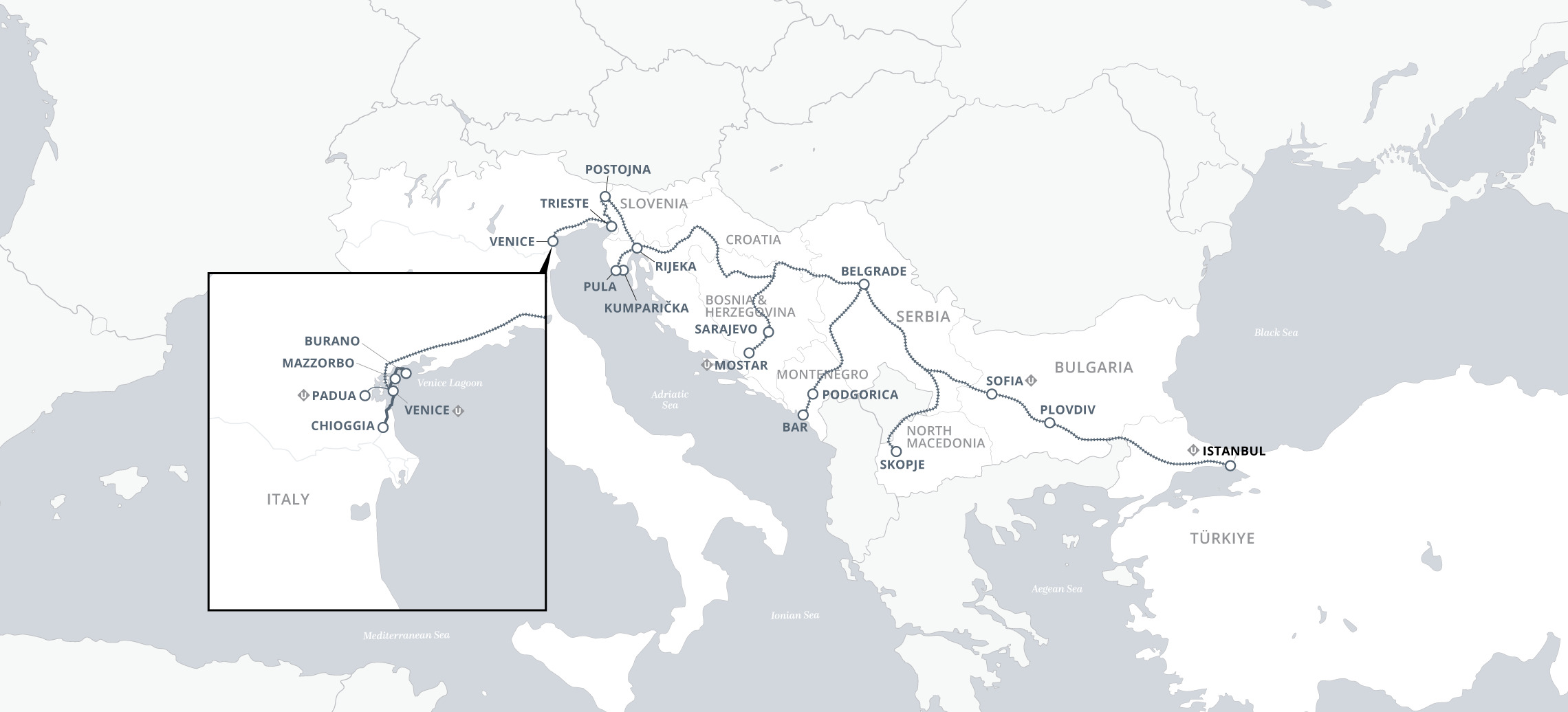 17 Day Uniworld River Cruise from Venice to Istanbul 2027 - 