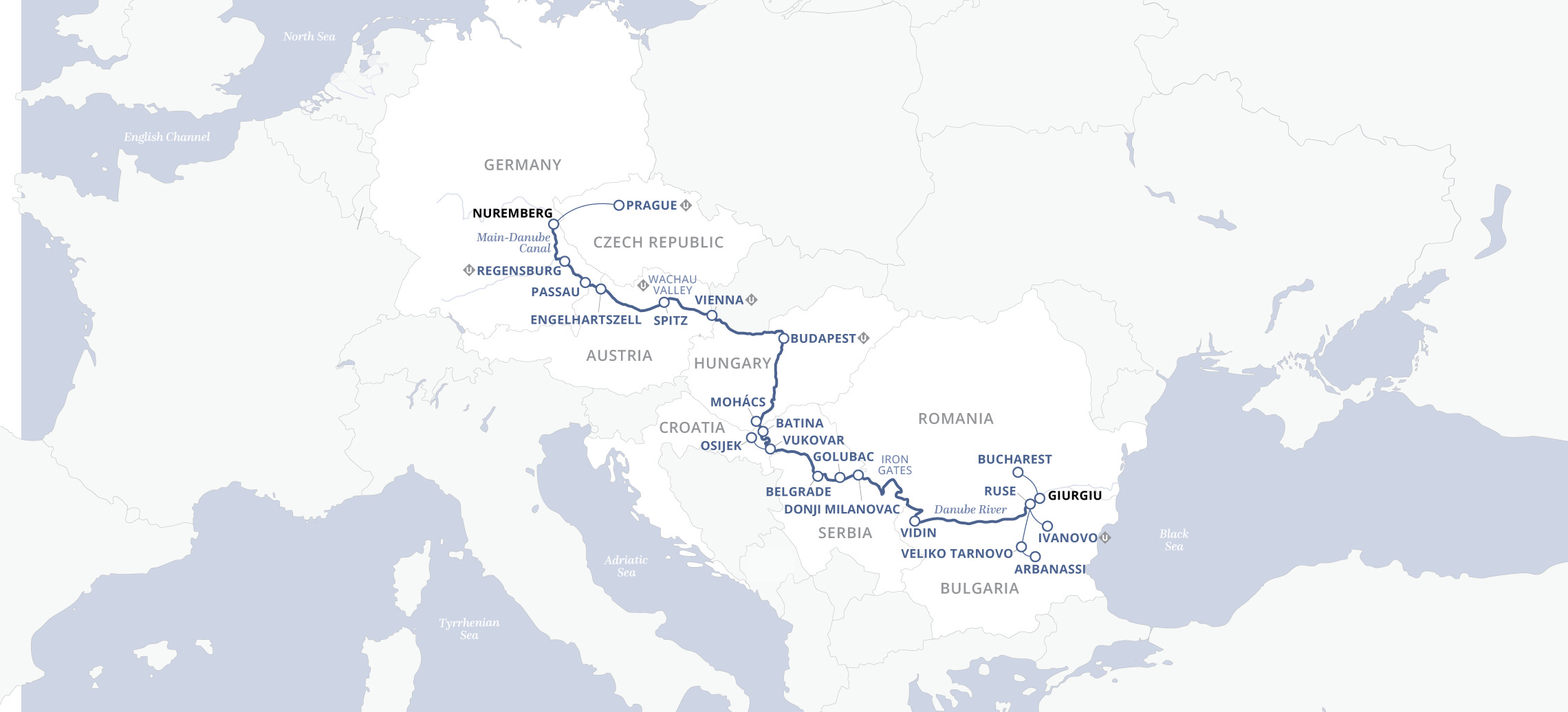 <span>19 Day Uniworld River Cruise from Bucharest to Prague 2024</span>